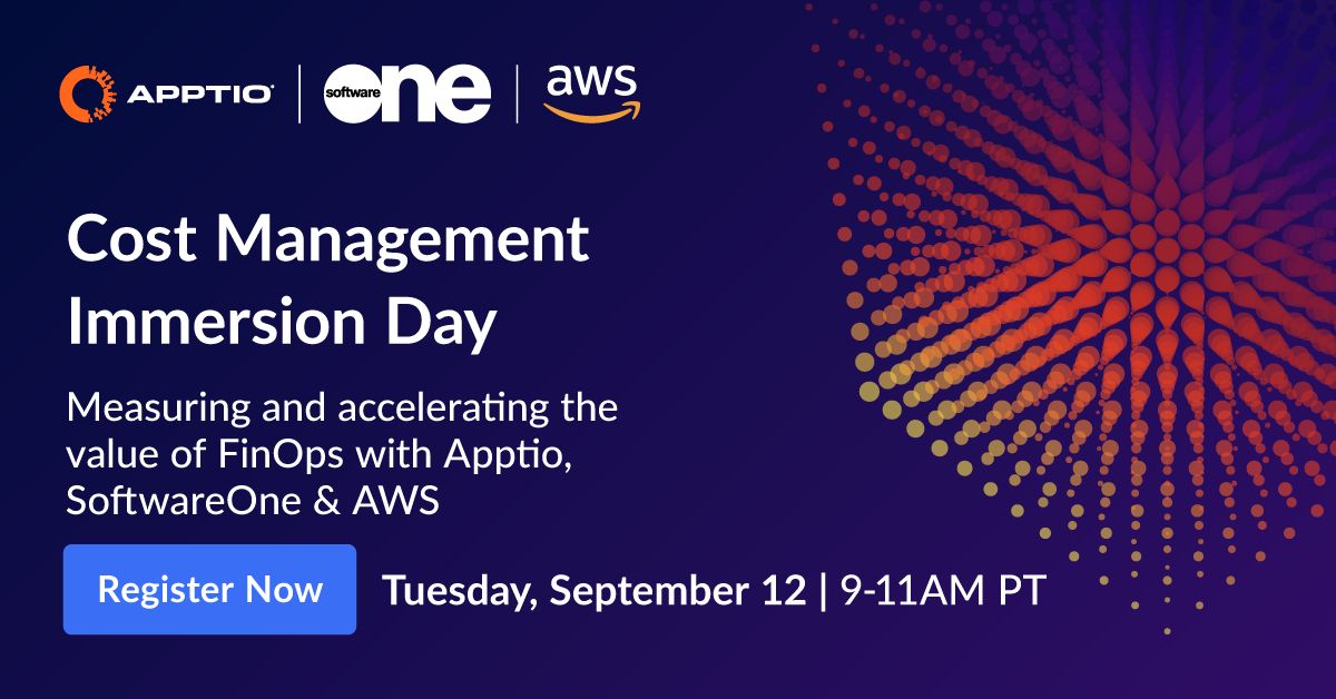 Apptio Cost Management Immersion Day